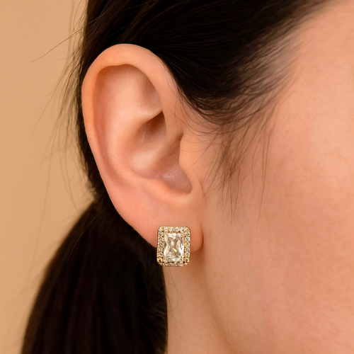 Zirkon Daşlı Sırğa