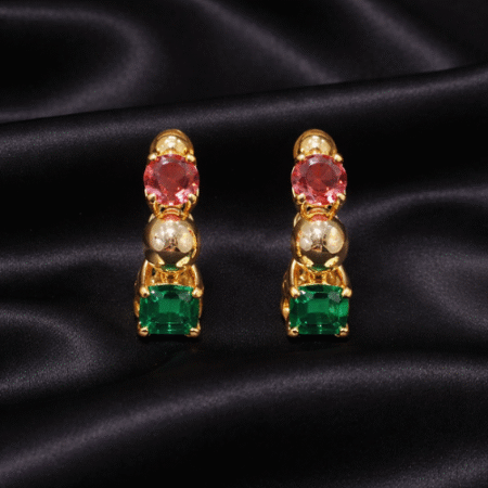 Rəngli Daşlı Sırğa