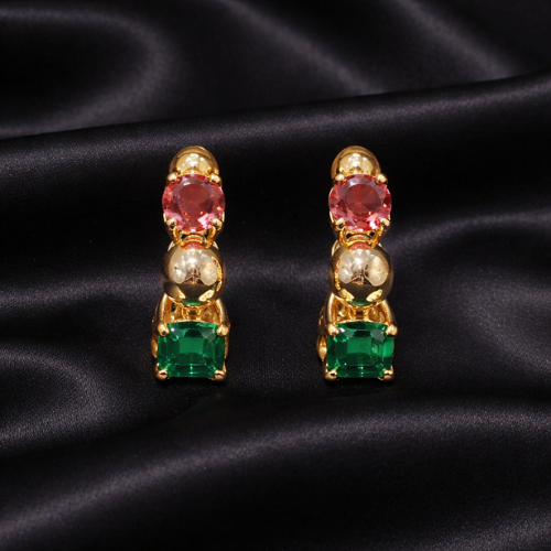 Rəngli Daşlı Sırğa