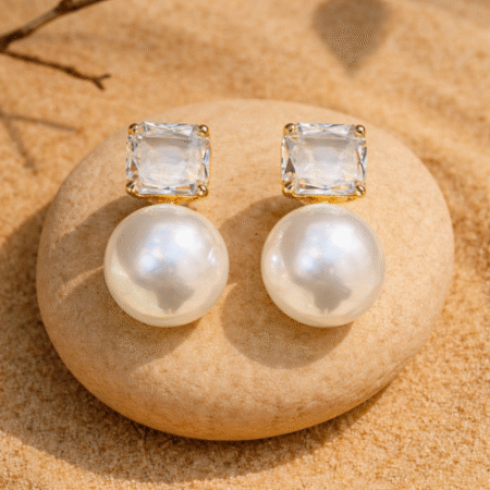 Kristal İnci Sırğa