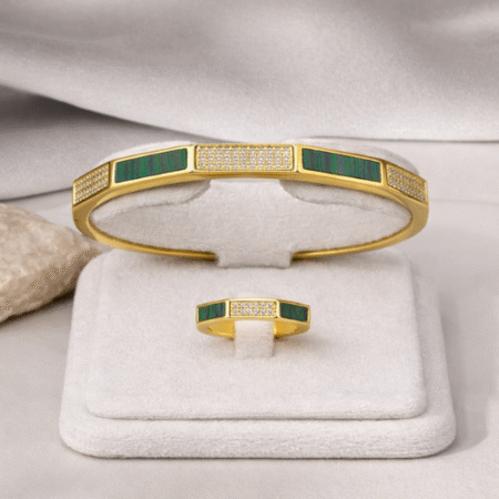 Malaxit Daşlı Model Dəst